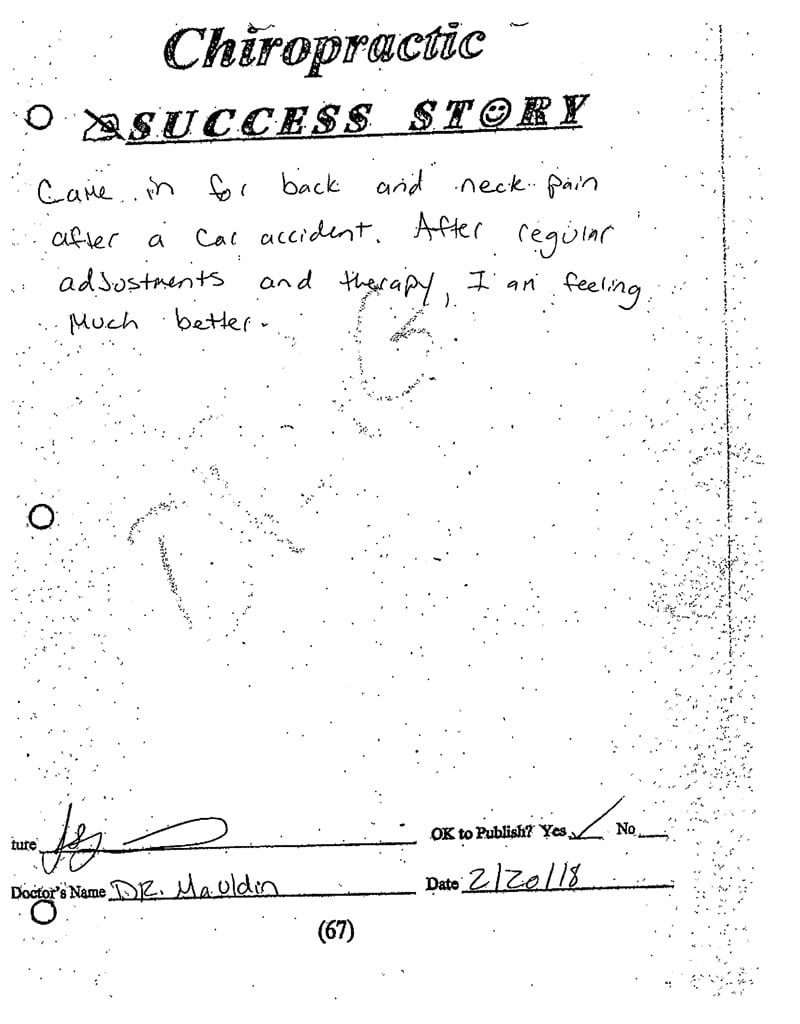 Brentwood Chiropractic Patient Testimonial Brentwood Chiropractic Patient Testimonial