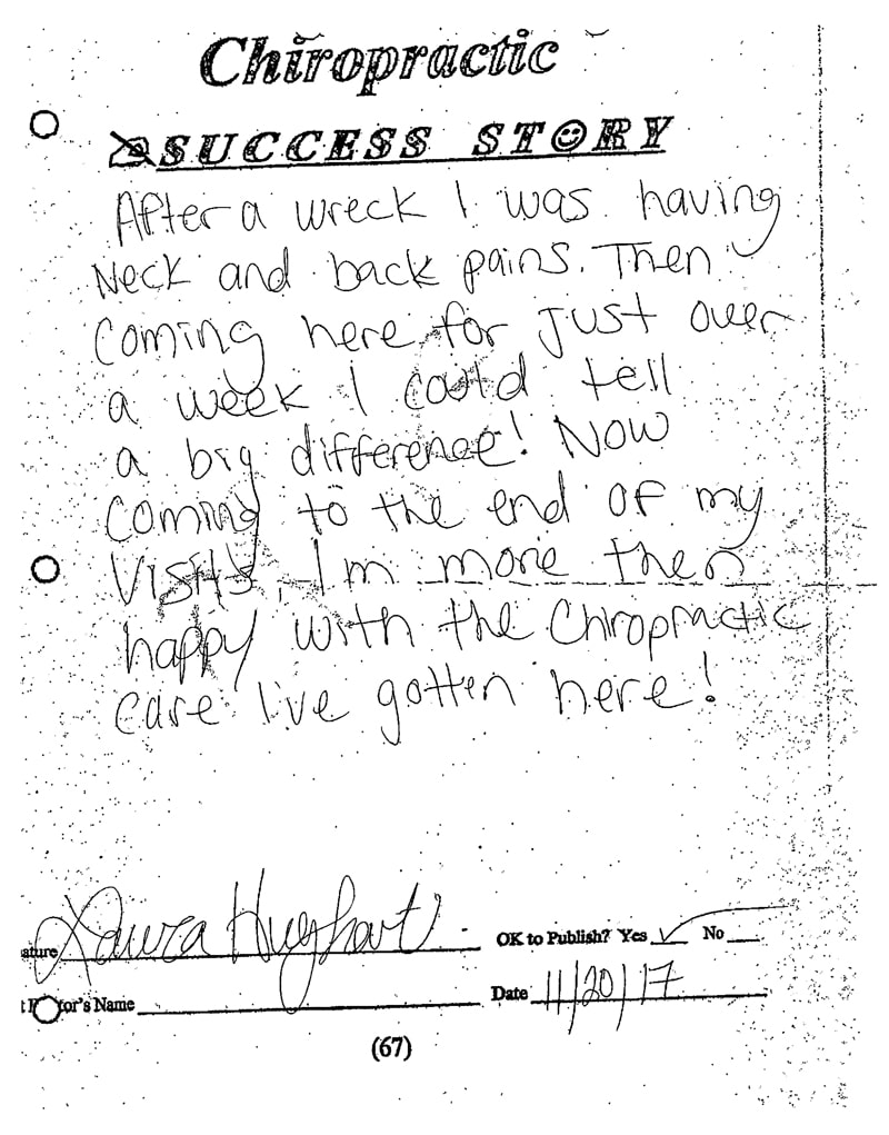 Brentwood Chiropractic Patient Testimonial Brentwood Chiropractic Patient Testimonial
