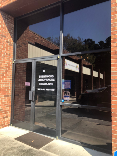 Chiropractic High Point NC Office Entrance at Brentwood Chiropractic